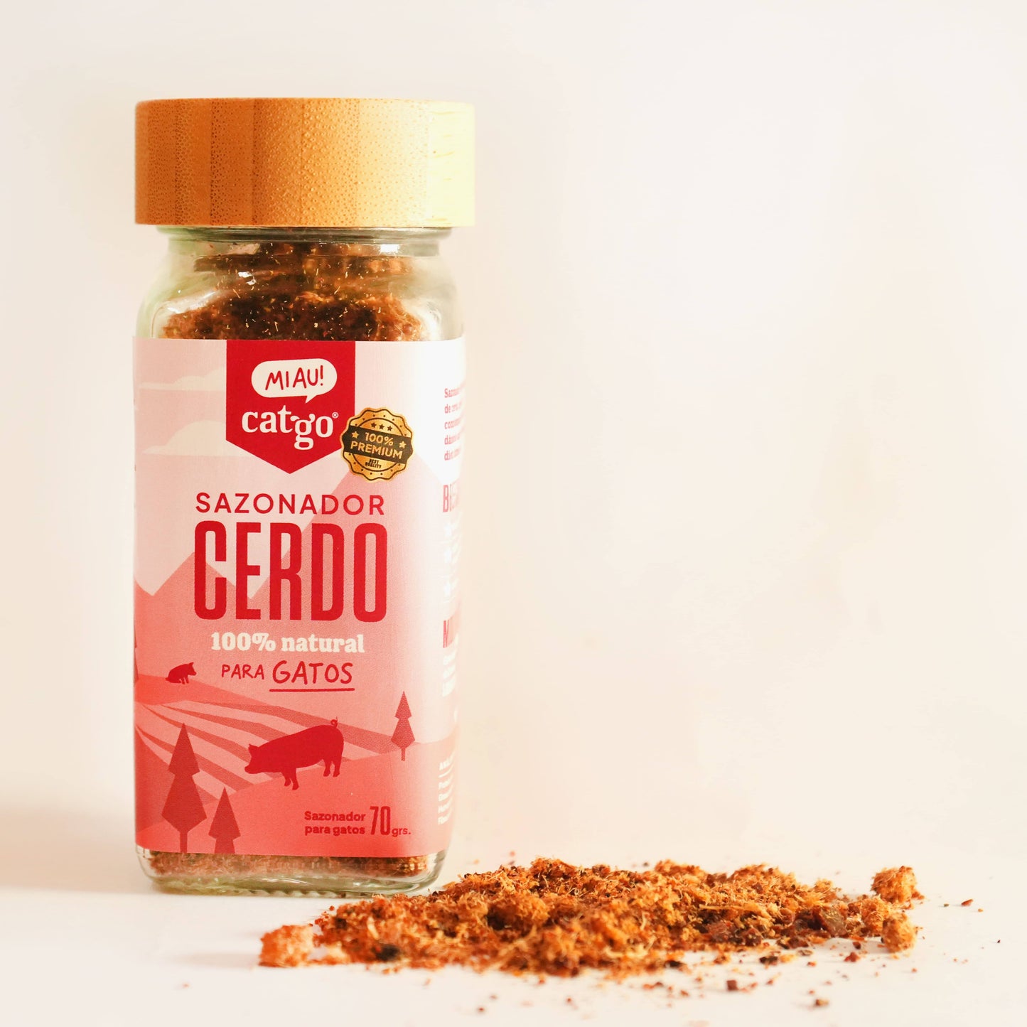 Sazonador Natural para Gatos – Cerdo y Ciervo