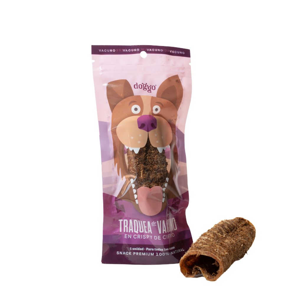 Snack para Perros Tráquea de Vacuno