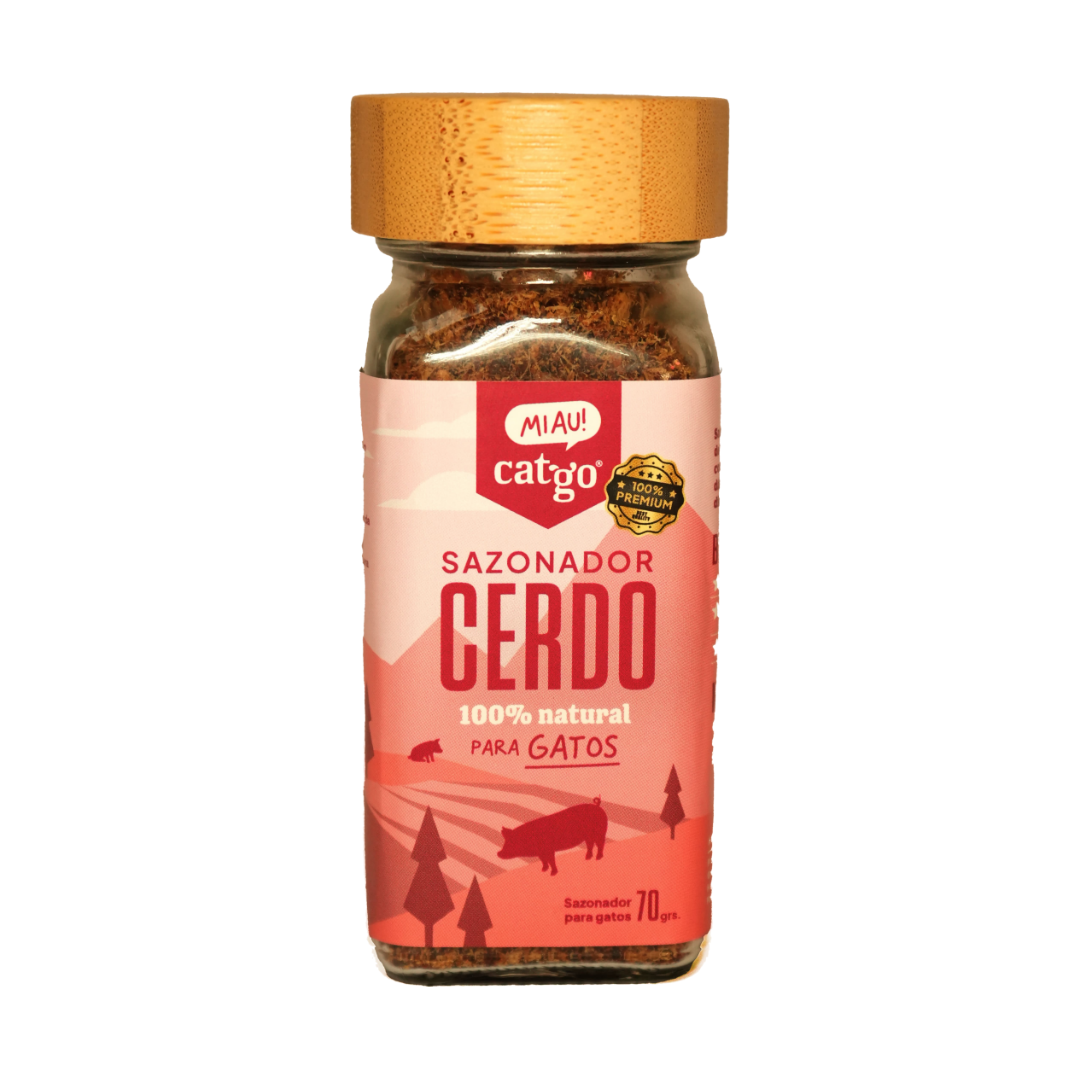 Sazonador Natural para Gatos – Cerdo