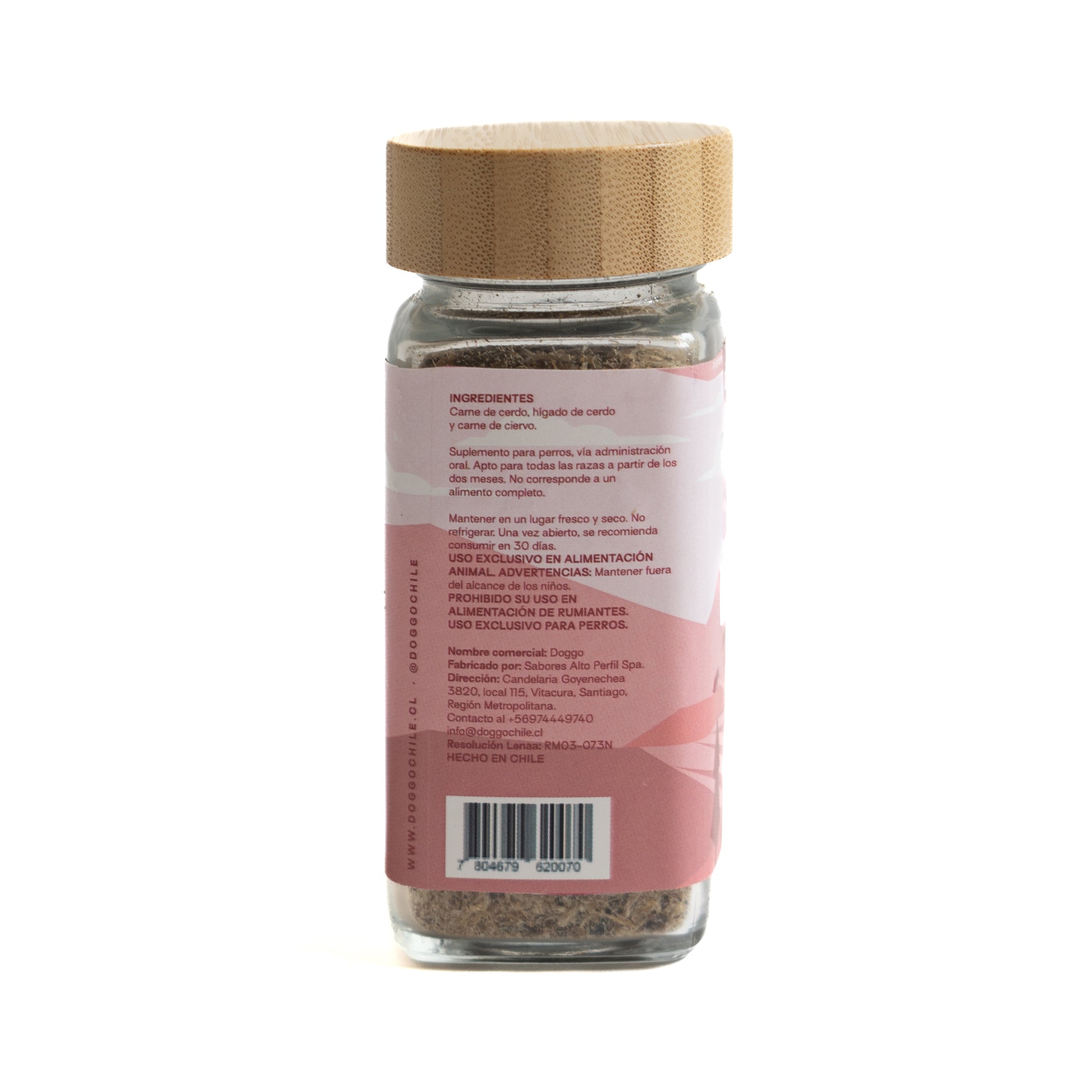 snack para perro Sazonador de Cerdo y Ciervo 100% natural. Rico en proteína, sin aditivos y cruelty free, es la opción perfecta para mantener a tu mascota saludable y feliz