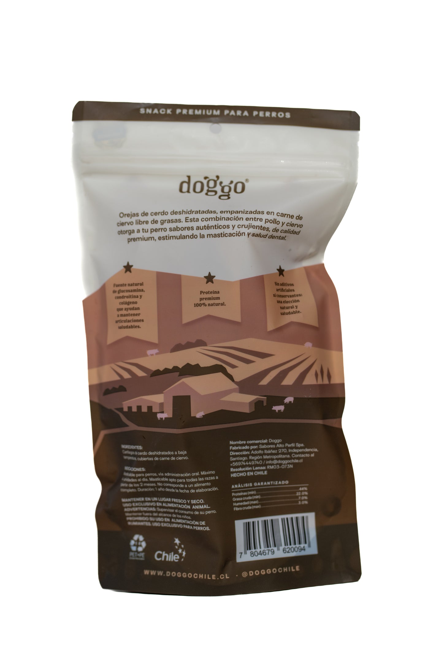 Snack para Perros 100% Natural - Orejas de Cerdo en Crispy de Ciervo