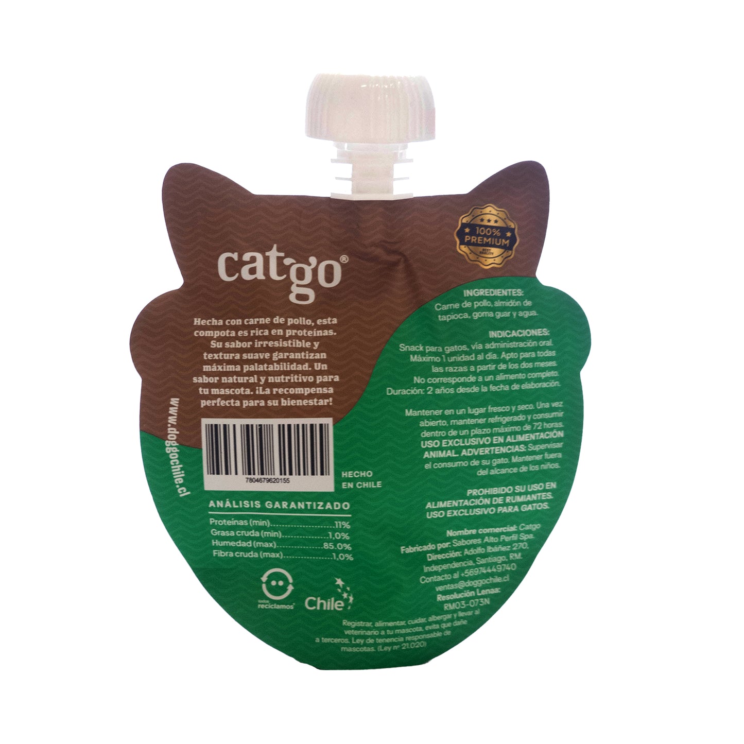 Compota Tasty Catgo Pollo