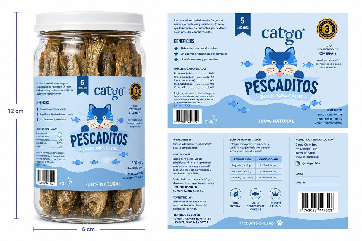 Snack para Gatos Pescaditos