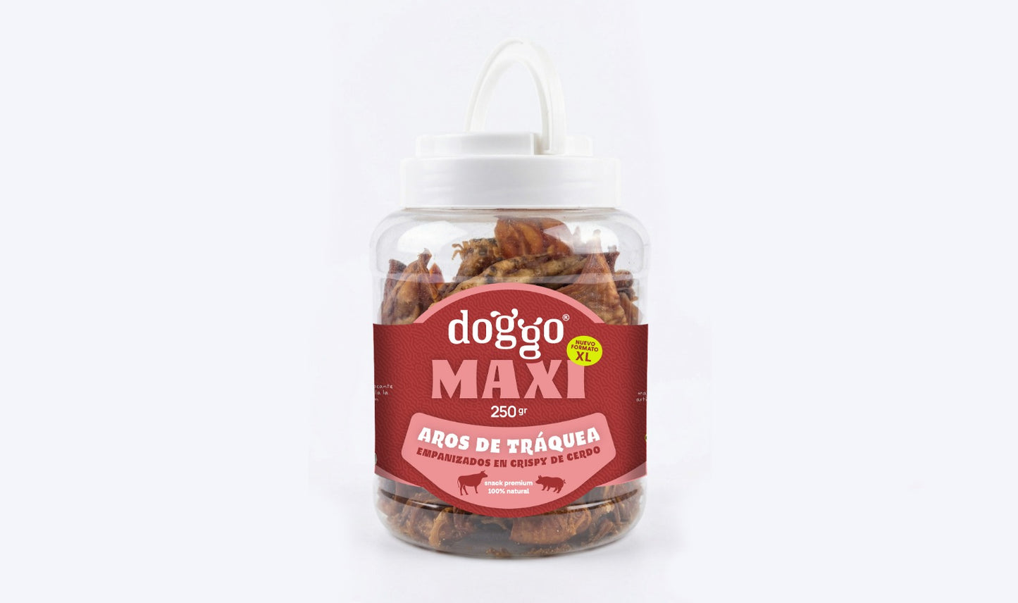 Snack para Perros - Aros de Tráquea Empanizados en Crispy de Cerdo