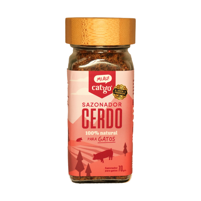 Sazonador Natural para Gatos – Cerdo