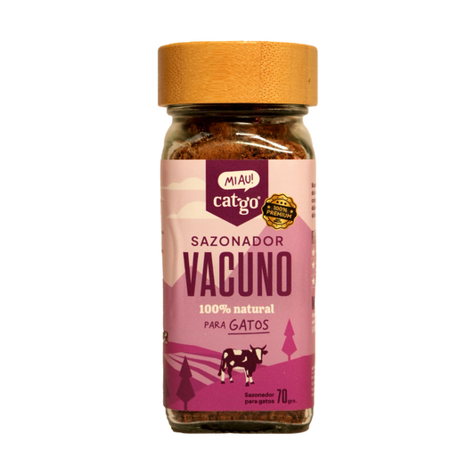 Sazonador Natural para Gatos – Carne de Vacuno y Ciervo