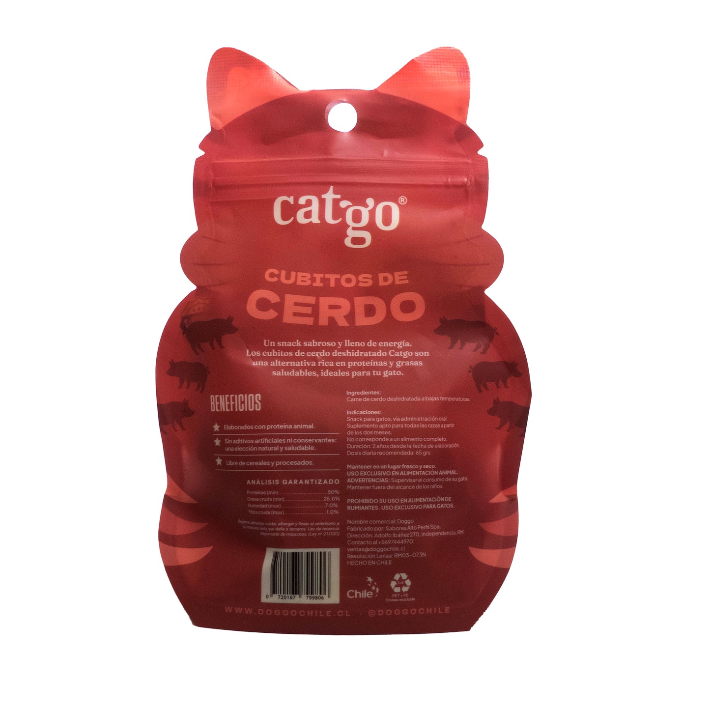 Snack para Gatos Cubitos de Cerdo