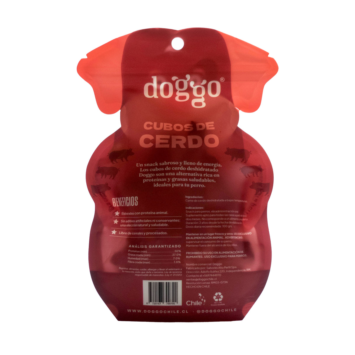Snack para Perros Cubos de Cerdo