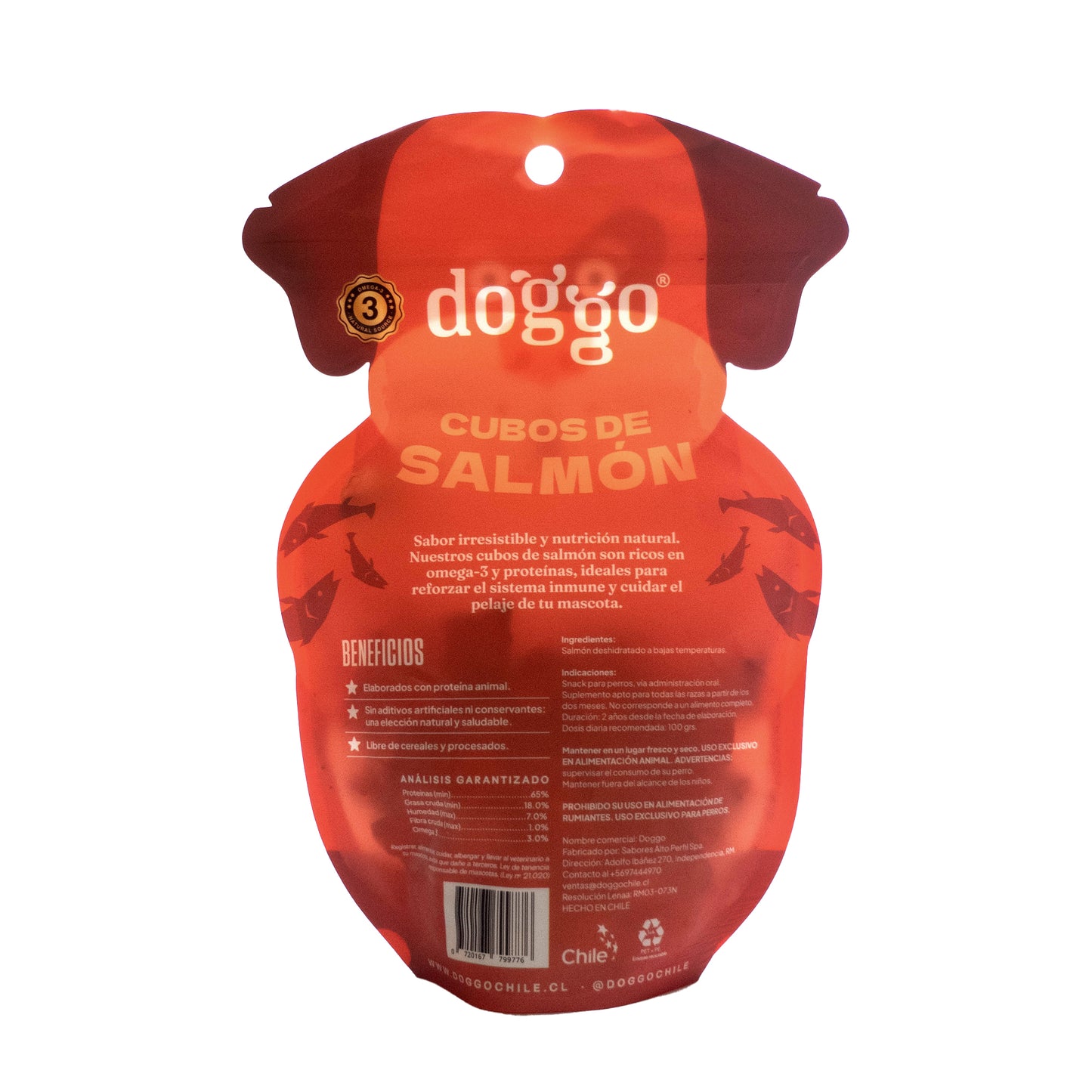 Snack para Perros Cubos de Salmón