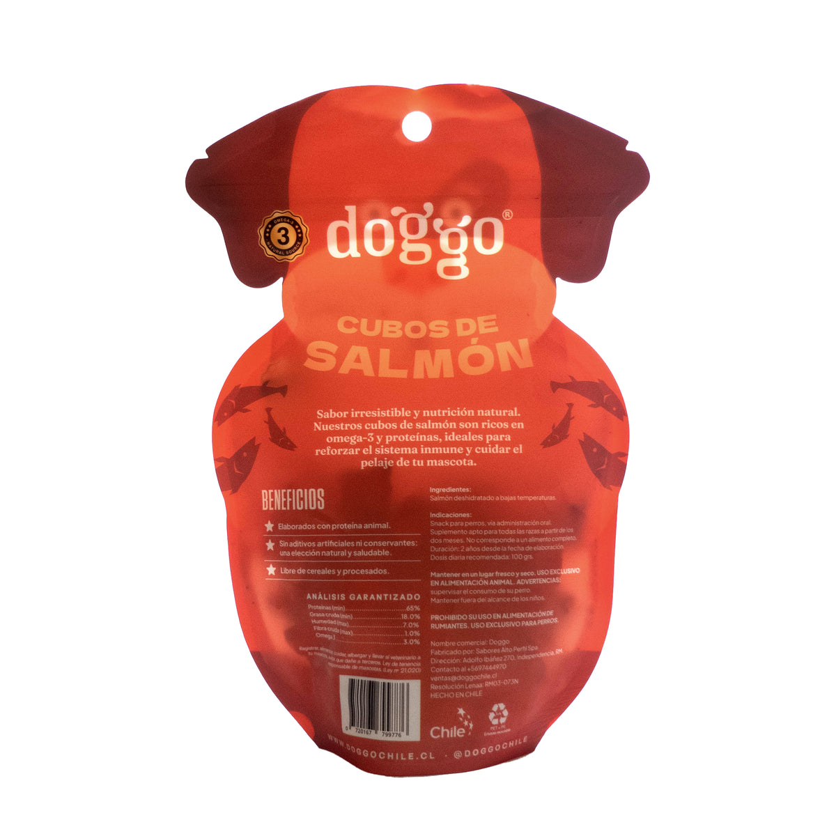 Snack para Perros Cubos de Salmón