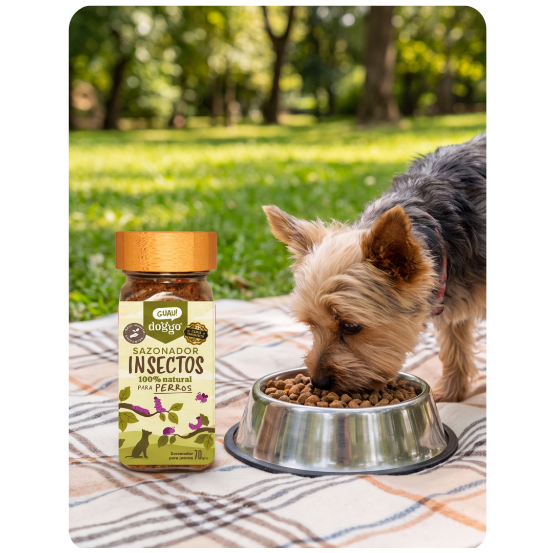 Snack Natural Sazonador Insectos para Perros