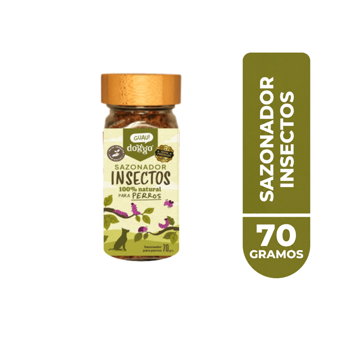 Snack Natural Sazonador Insectos para Perros